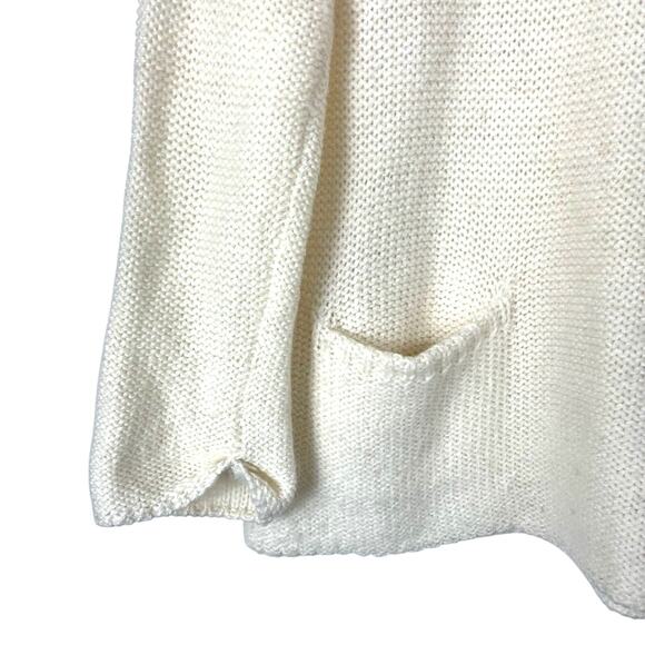 Ulla Johnson | White Sweater Black Bow Back Wool Alpaca Blend L - Picture 4 of 10